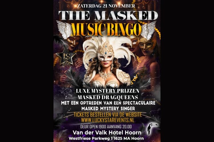 The Masked Music Bingo, een fantastische avond vol entertainment en hilariteit in Hoorn
