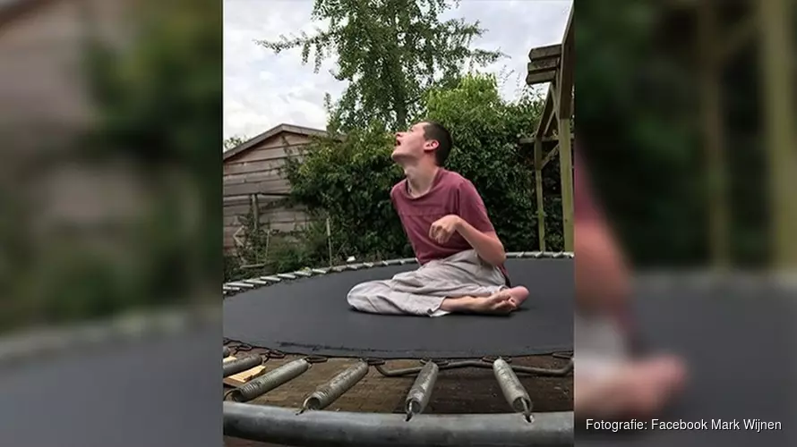 Dieven stelen trampoline van zwaar gehandicapte Jasper
