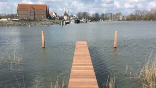 Nieuwe steiger Visserseiland