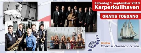 Hoornse Havenconcerten op zaterdag 1 september