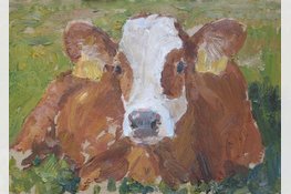 Workshop Koeienschilderen, met de ezel in de wei